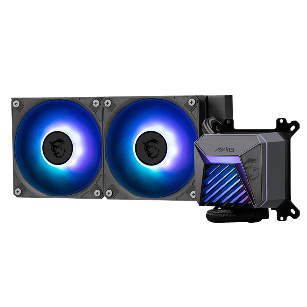 Enfriamiento Líquido MSI Coreliquid A15 240 (2x120mm), hasta 2200RPM, Negro