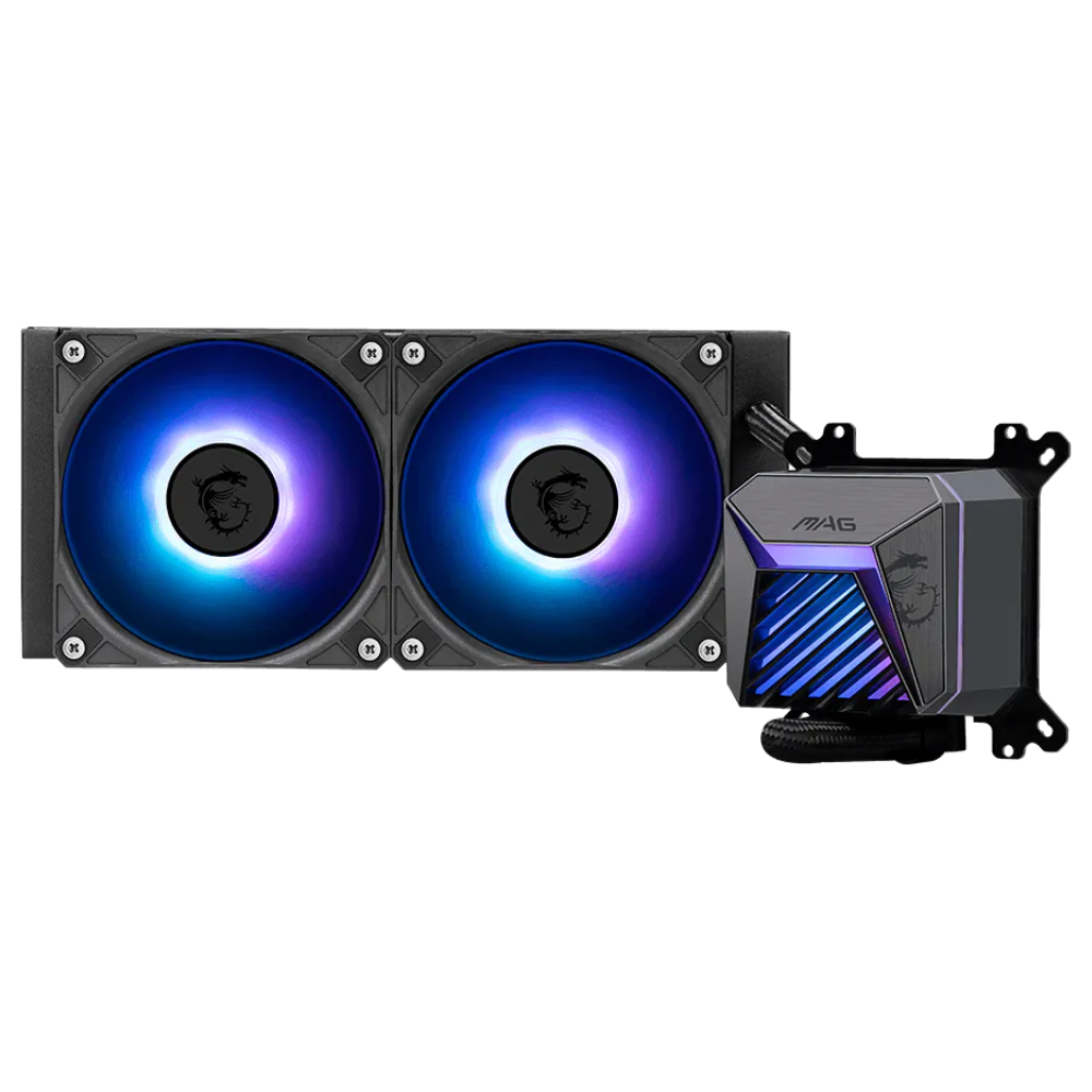 Enfriamiento Líquido MSI Coreliquid A15 240 (2x120mm), hasta 2200RPM, Negro