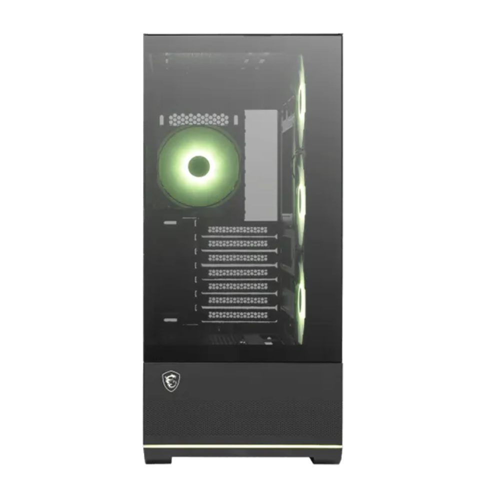 Gabinete MSI Mag Pano 110R Pz, Media Torre Atx/microatx, RGB, Incluye 4 ventiladores.