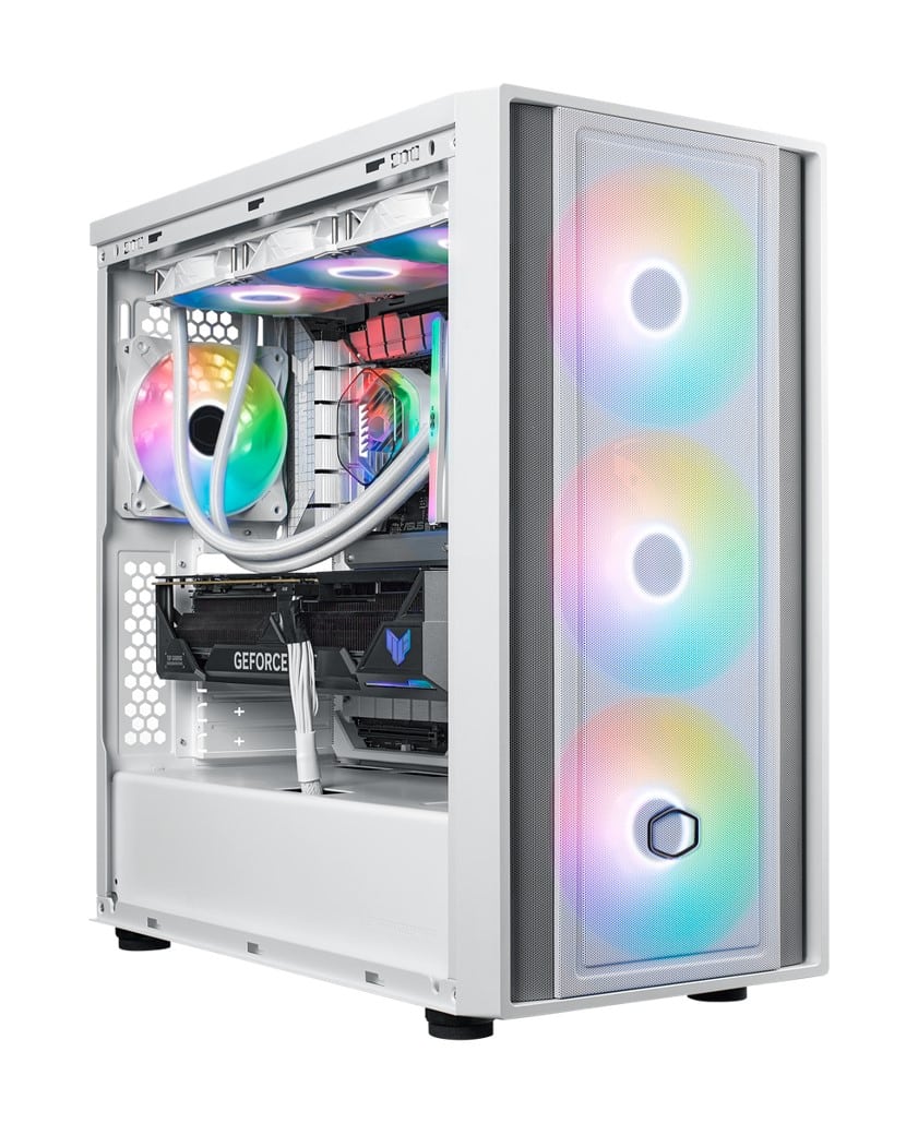 Gabinete Cooler Master MasterBox 600- ATX- Blanco