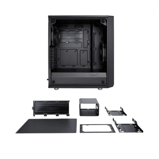 Gabinete Fractal Design Meshify C/Cristal Templado - ATX - Negro