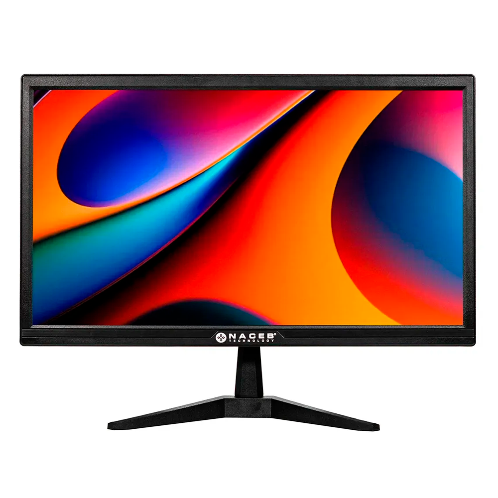 Monitor Led 21.5" Naceb, 1920X1080 Full HD, 60hz, Panel VA, HDMI+VGA, Negro.