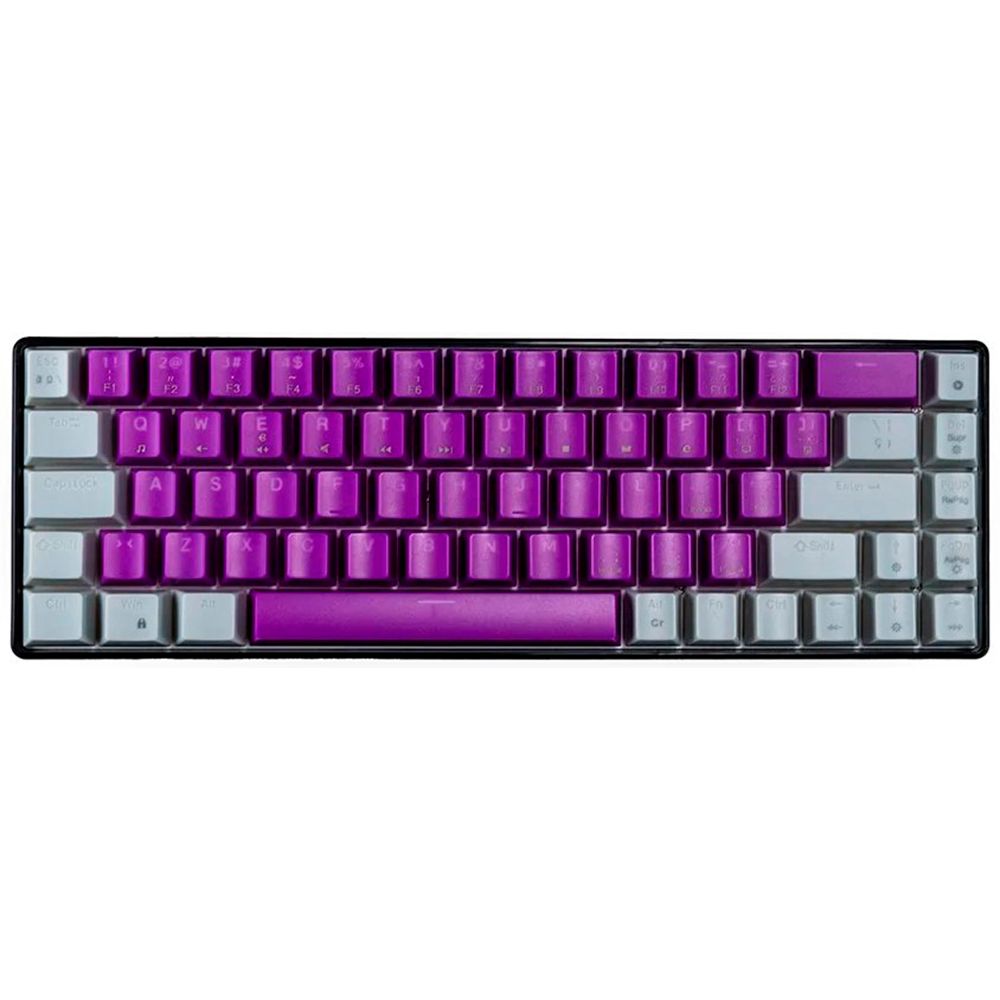Teclado NACEB NA-0963M Mecánico, RGB | Teclas Morado Con Extra Teclas Intercambiables
