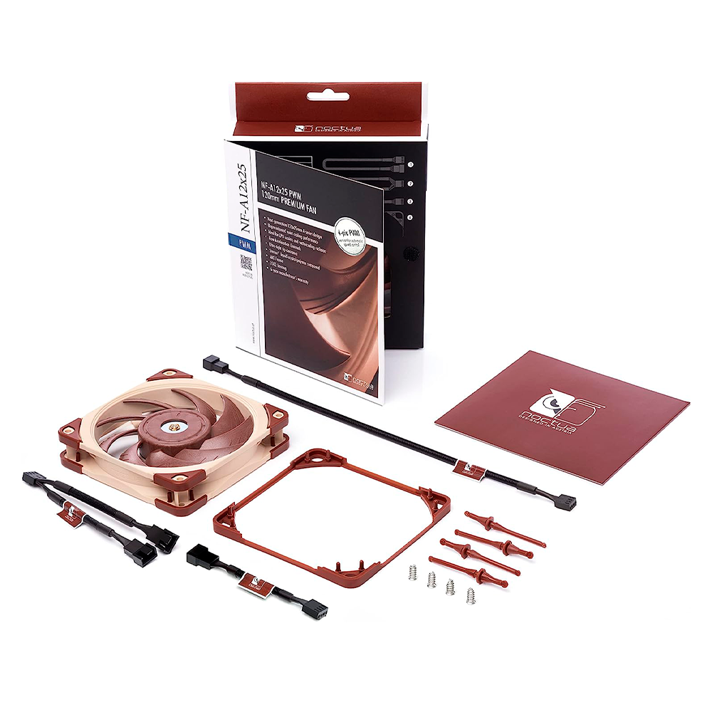 Noctua Ventilador NF-A12X25 PWM, 120mm, 2000RPM.
