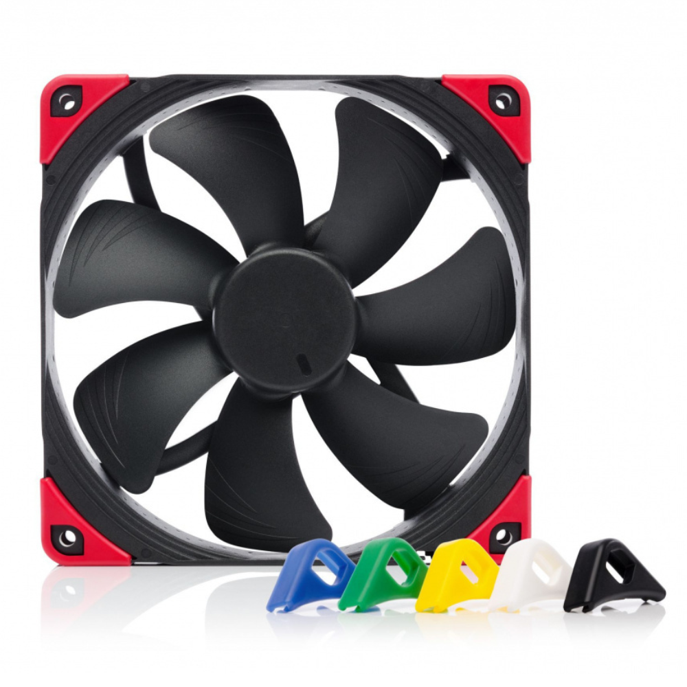 Ventilador Noctua NF- A14 PWM CHROMAX.BLACK.SWAP, 140mm, 1500RPM, Negro