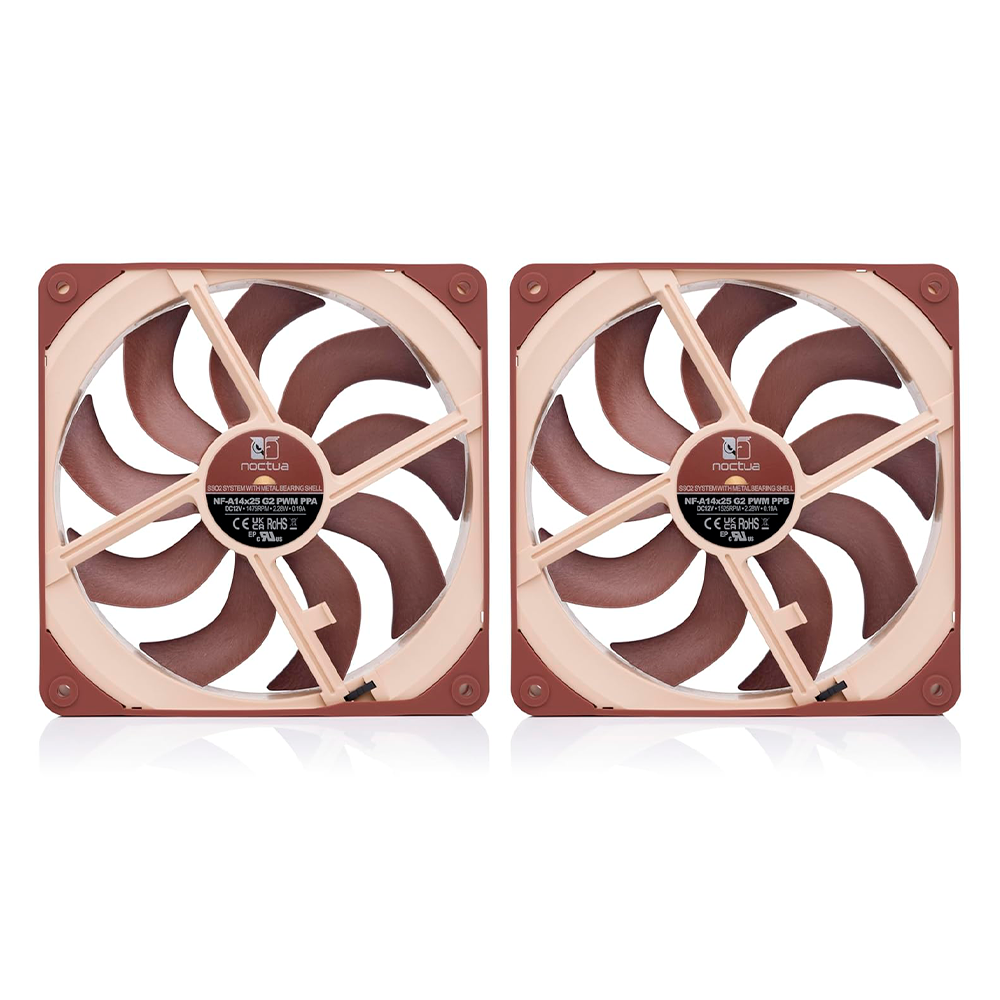 Kit de dos ventiladores Noctua A14X25 G2 Sx2 PP