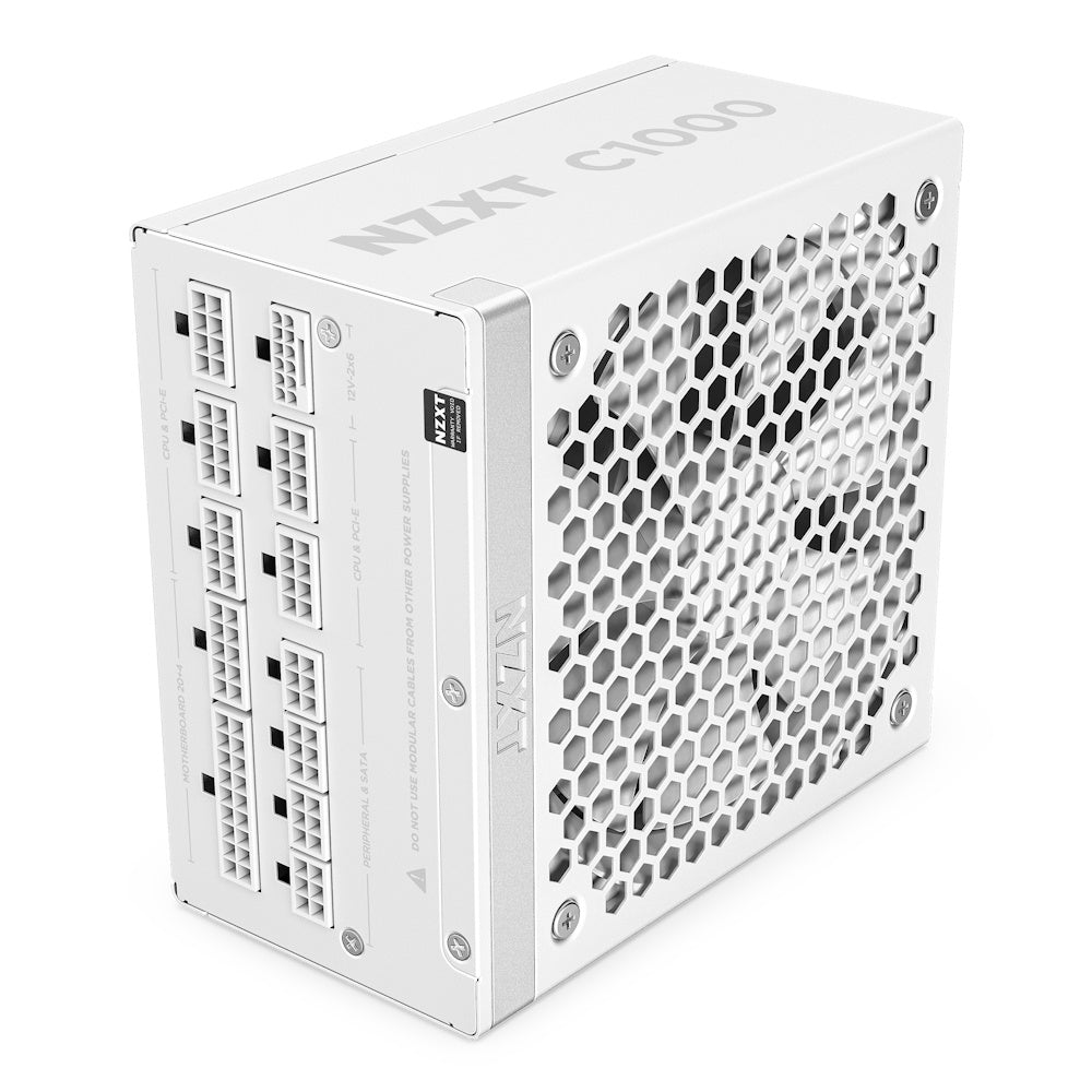 Fuente De Poder NZXT 1000W, 80 Plus Gold, Blanco.