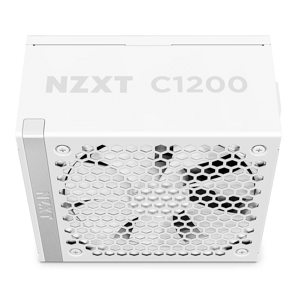 Fuente De Poder Nzxt 1200W, 80 Plus Gold, C1200, Full Modular, Blanco.