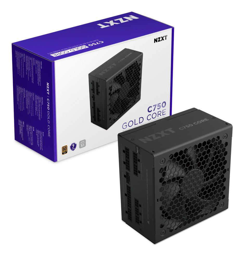 Fuente de Poder NZXT C850 Gold Core, 80 PLUS Gold ATX, 850W.