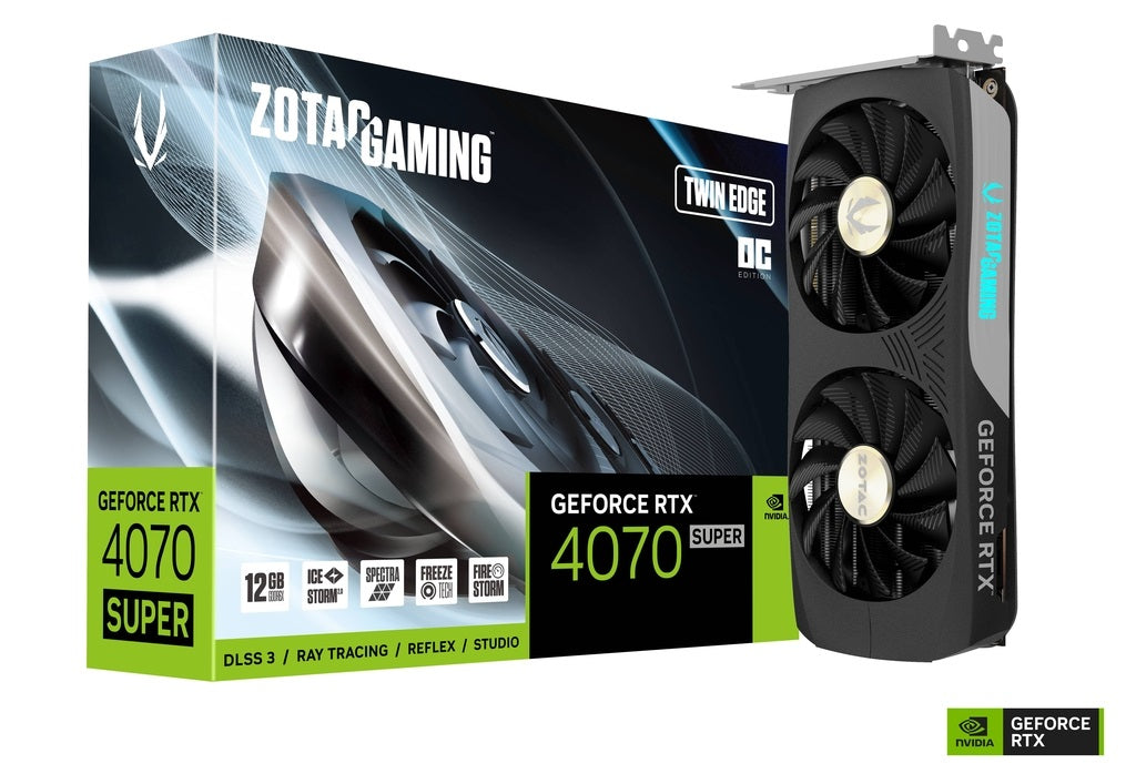 Tarjeta de Video Zotac NVIDIA GeForce RTX 4070 SUPER Twin Edge OC 12GB