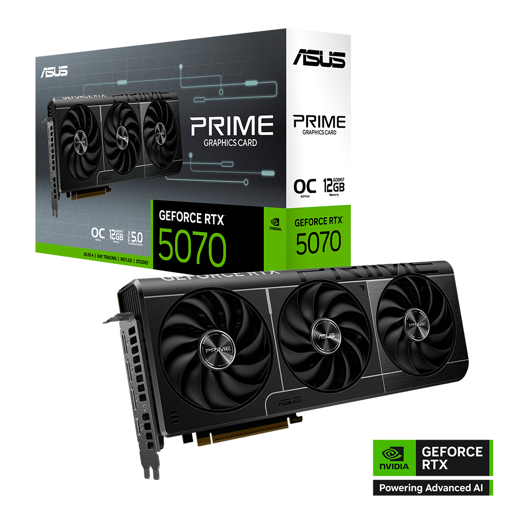 Tarjeta de Video ASUS NVIDIA GeForce RTX 5070 O12G, 12Gb, GDDR7.