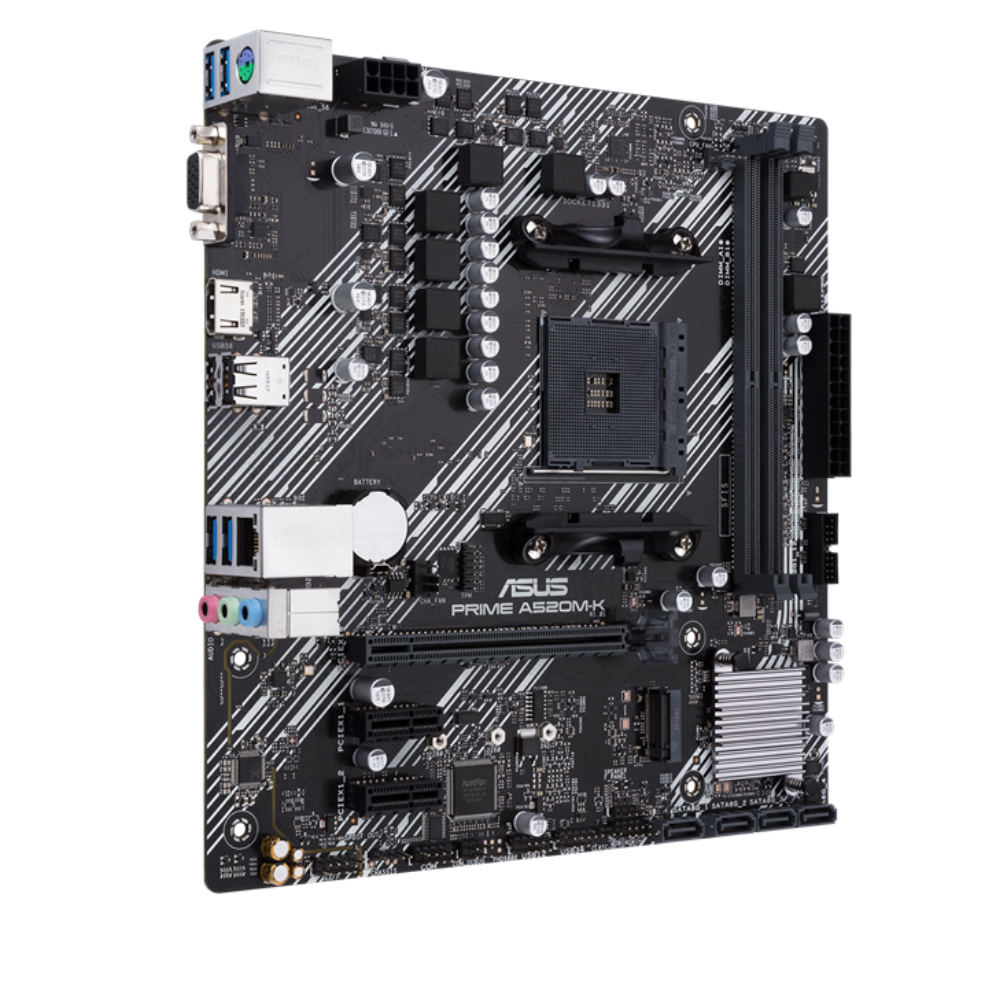 Tarjeta Madre ASUS Prime A520M-K/CSM Socket AM4 | DDR4, PCIe 3.0 | Micro ATX