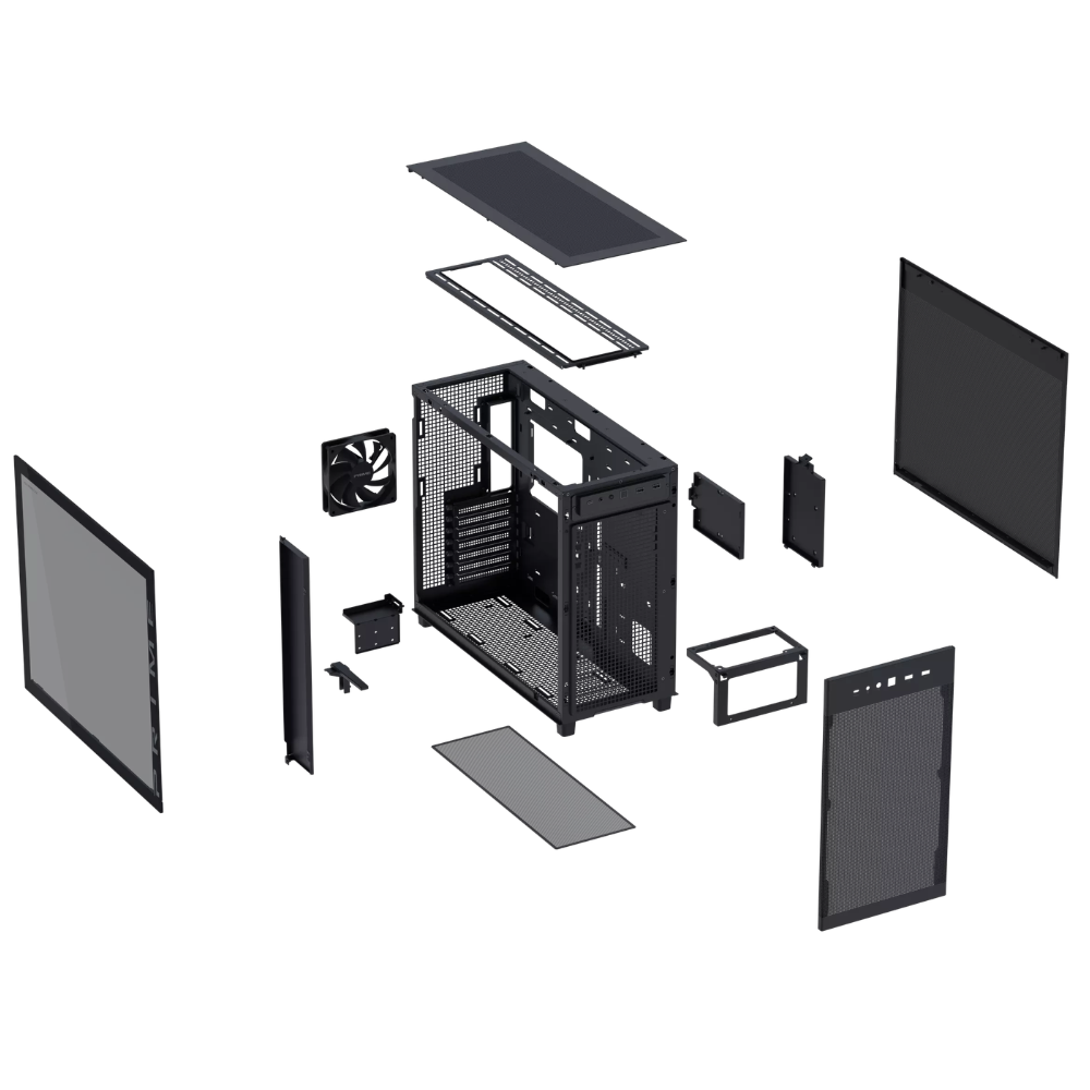 Gabinete ASUS Prime AP303 Mesh Black, Media Torre, Malla, Negro