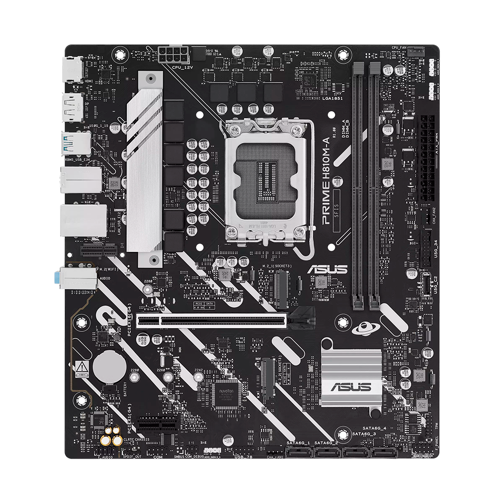 Tarjeta Madre Asus Prime H810M A CSM, Socket 1851, HDMI, Micro ATX.