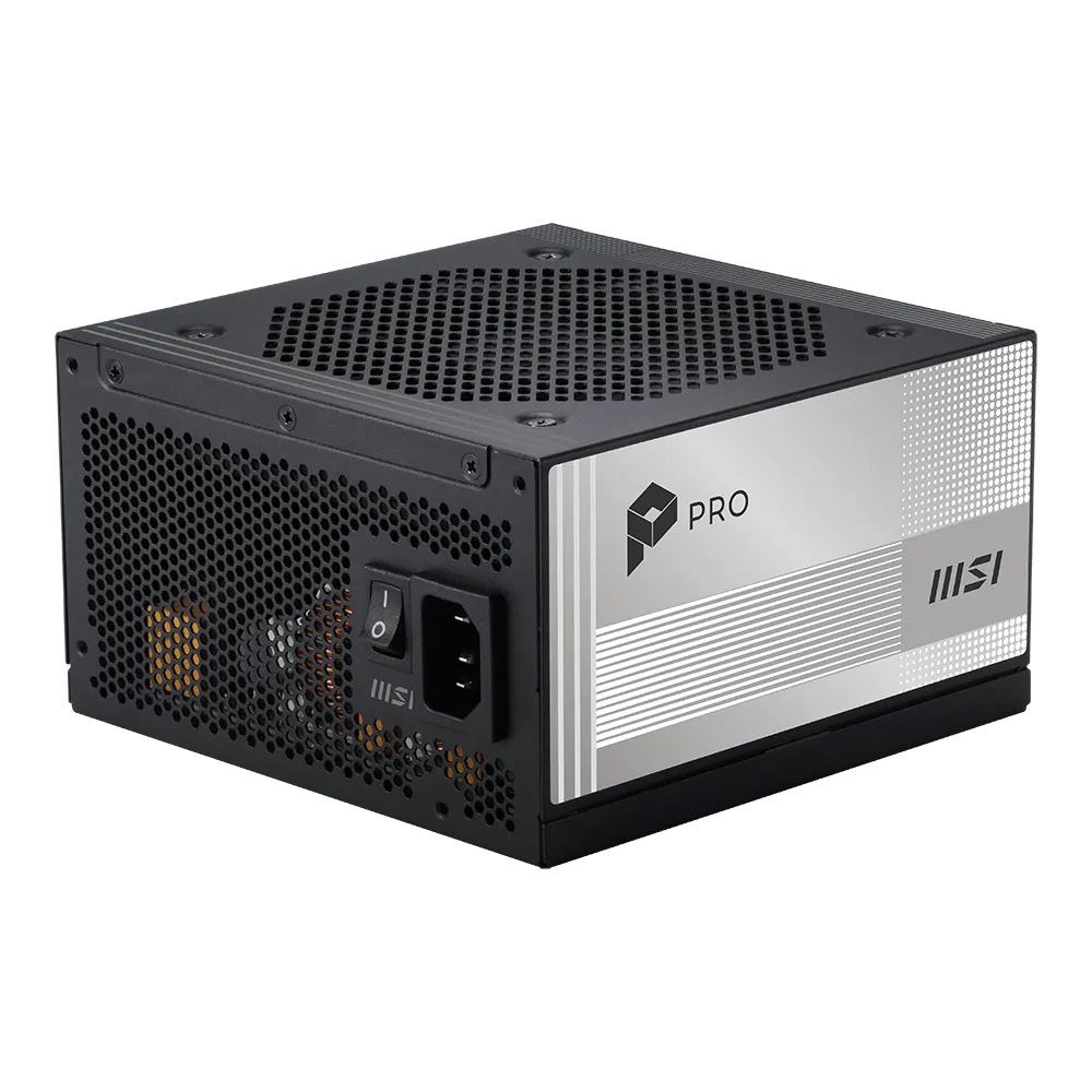 Fuente De Poder MSI Full Modular Pro A1000PL PCIE5, 80Plus Platino, 1000W.