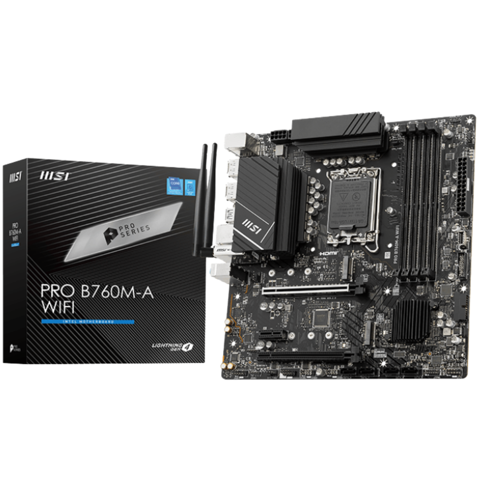 Tarjeta Madre MSI Pro B760M A Wifi | Lga 1700 | DDR5