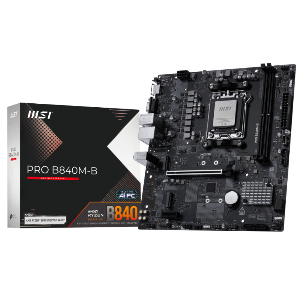 Tarjeta Madre MSI PRO B840M-B | Socket AM5, 128GB DDR5