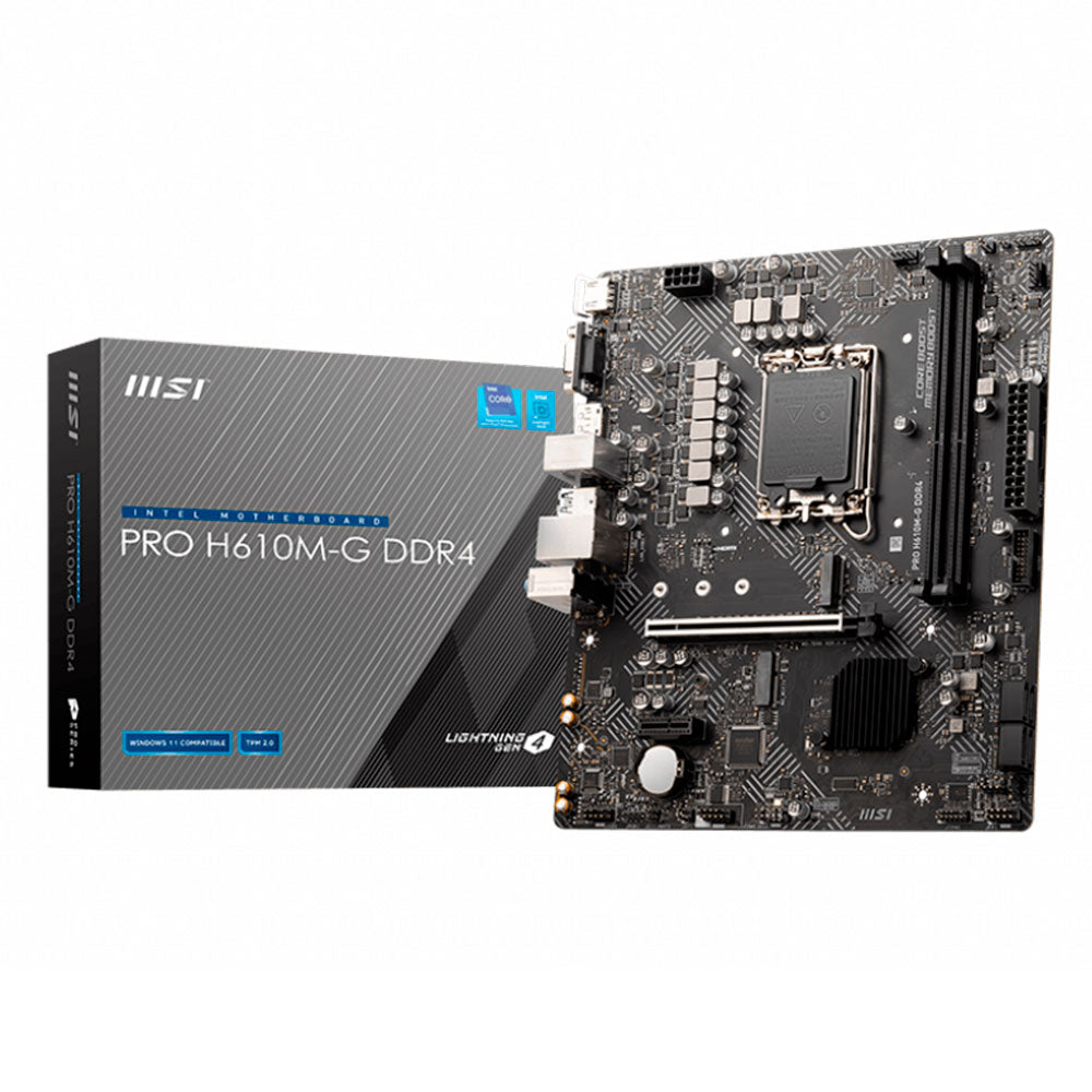 Tarjeta Madre MSI PRO H610M-G | DDR4, Micro-ATX
