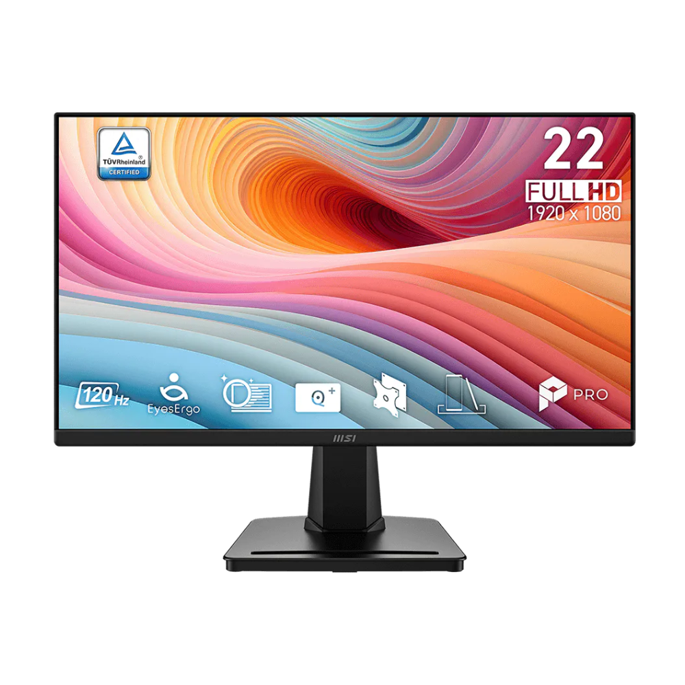 Monitor MSI PRO MP225 E12VL LED VA 21.4", 1920x1080 Full HD, 120Hz, Negro.