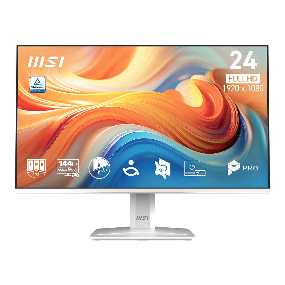 Monitor Led Msi 24" Pro, 1920X1080, 144Hz, 1Ms, Hdmi, Blanco.