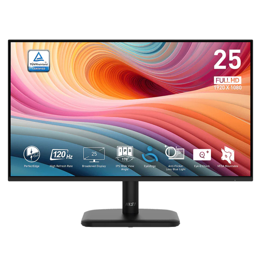 Monitor MSI PRO MP251L E2 LED 24.5", 1920x1080 Full HD, 120Hz, HDMI, Negro