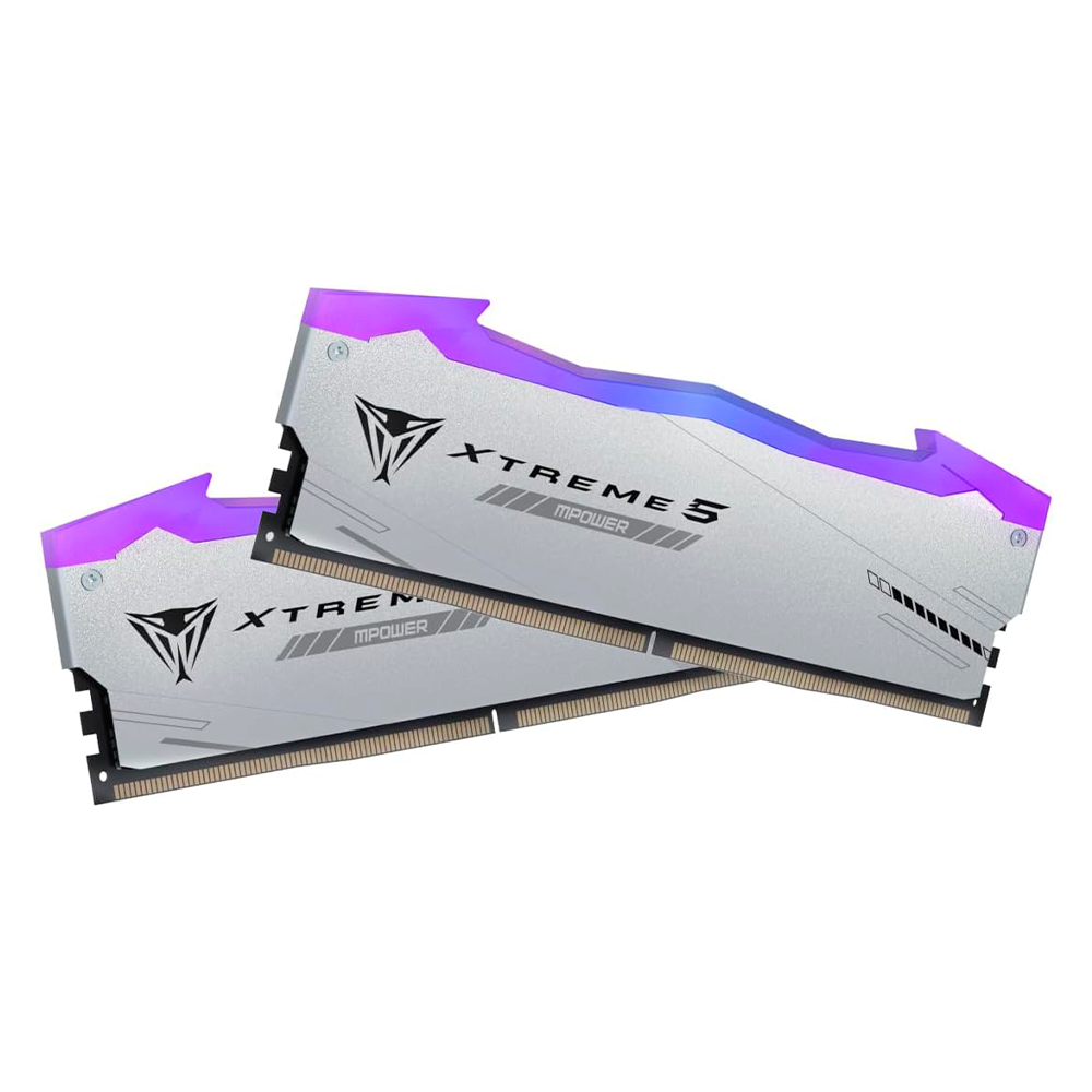 Kit Memoria RAM Patriot Viper Xtreme 5 RGB DDR5, 6400MHz, 32GB(2X16GB), CL32, Plata