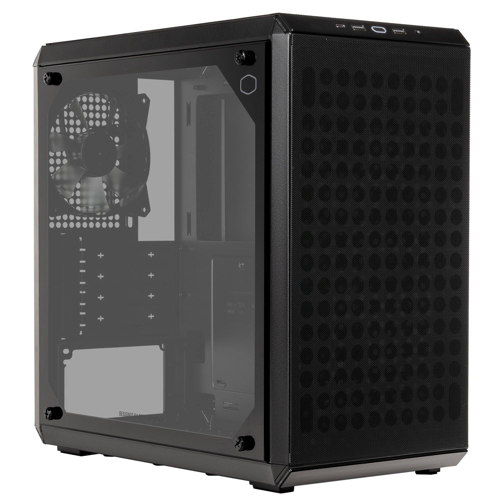Gabinete Cooler MasterBox Q300L V2 | Cristal Templado, Micro-ATX, Negro