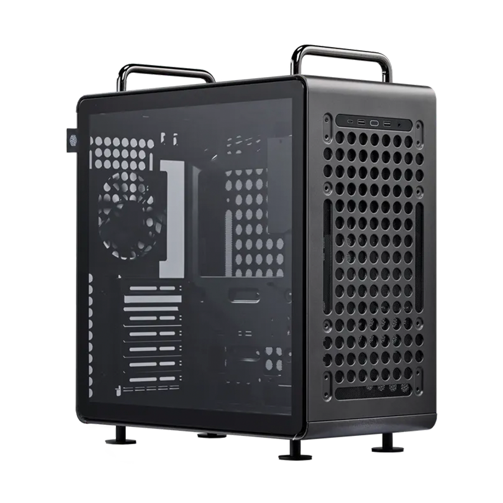 Gabinete Cooler Master Qube 540 Stardust Iron, Media Torre, ITX-E-ATX, Gris.