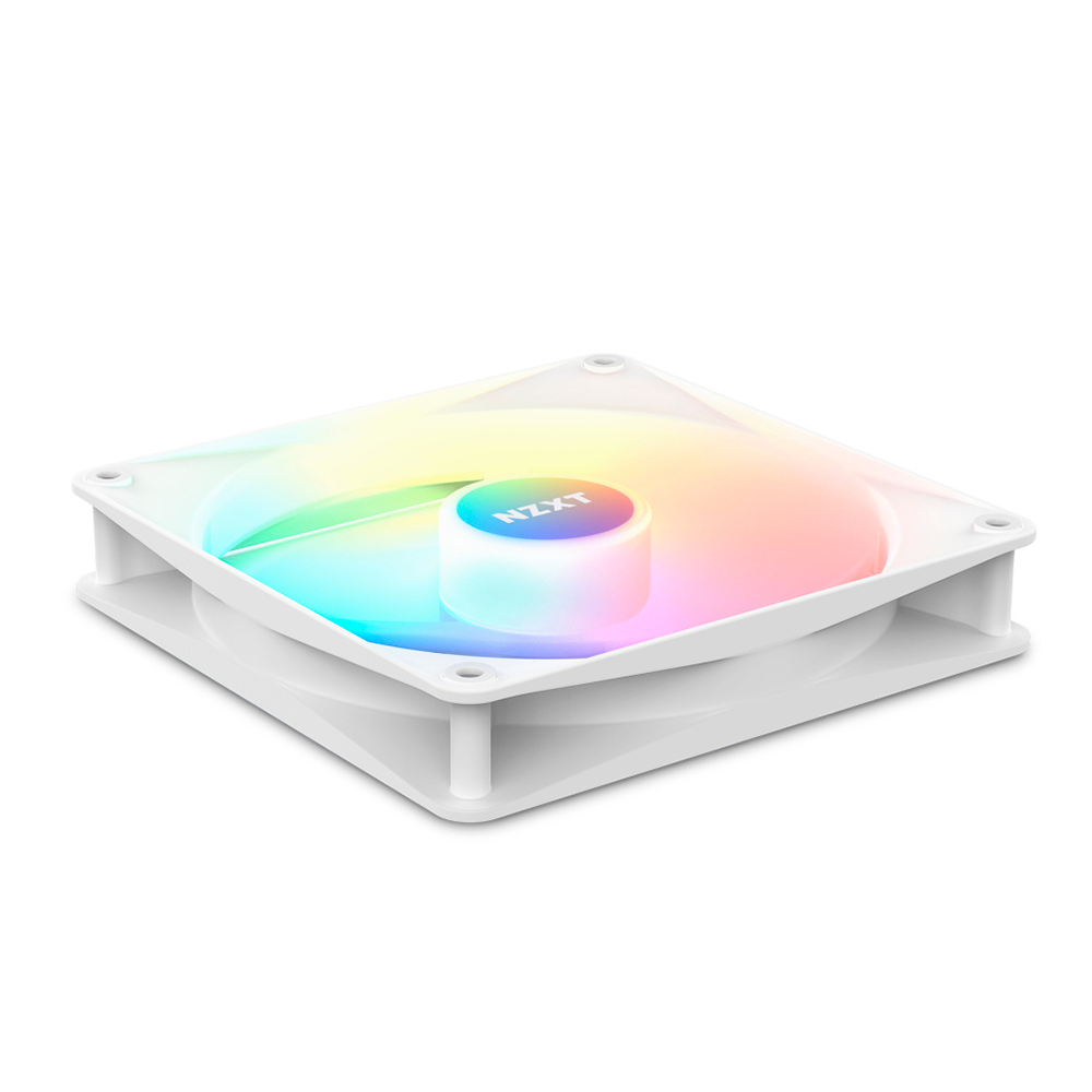 Ventilador NZXT F120 RGB Duo, 120mm, Hasta 1800RPM, Blanco.