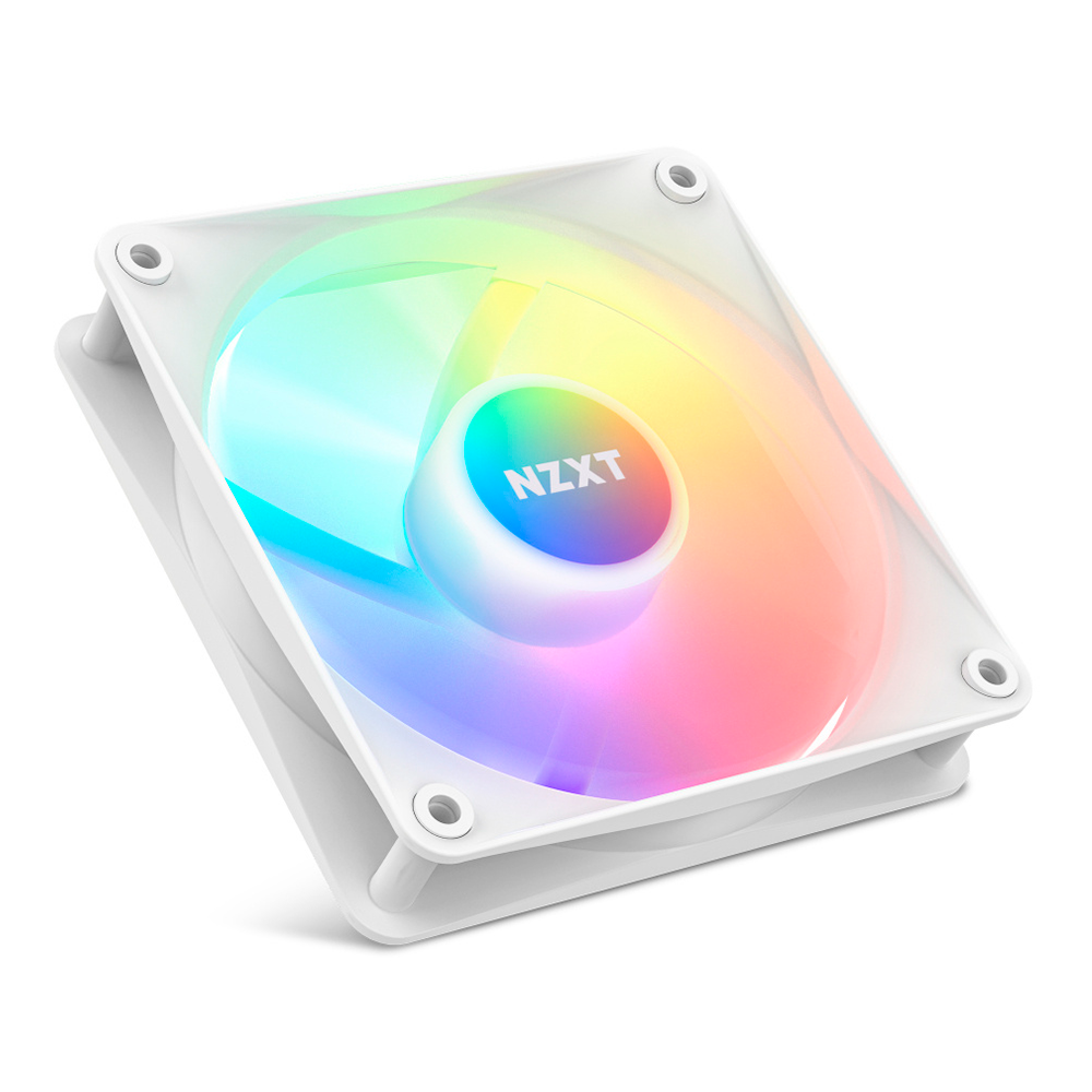 Ventilador NZXT F120 RGB Duo, 120mm, Hasta 1800RPM, Blanco.