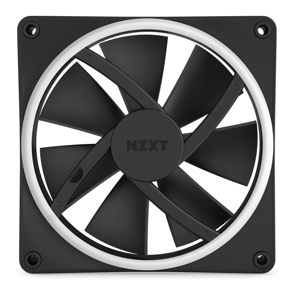 Ventilador  NZXT F140 RGB Duo, 140mm, 1800RPM, Negro.