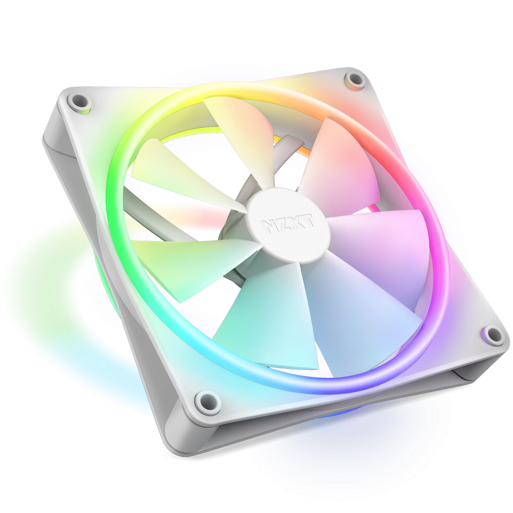 Ventilador NZXT F140 RGB Duo, 140Mm, Blanco