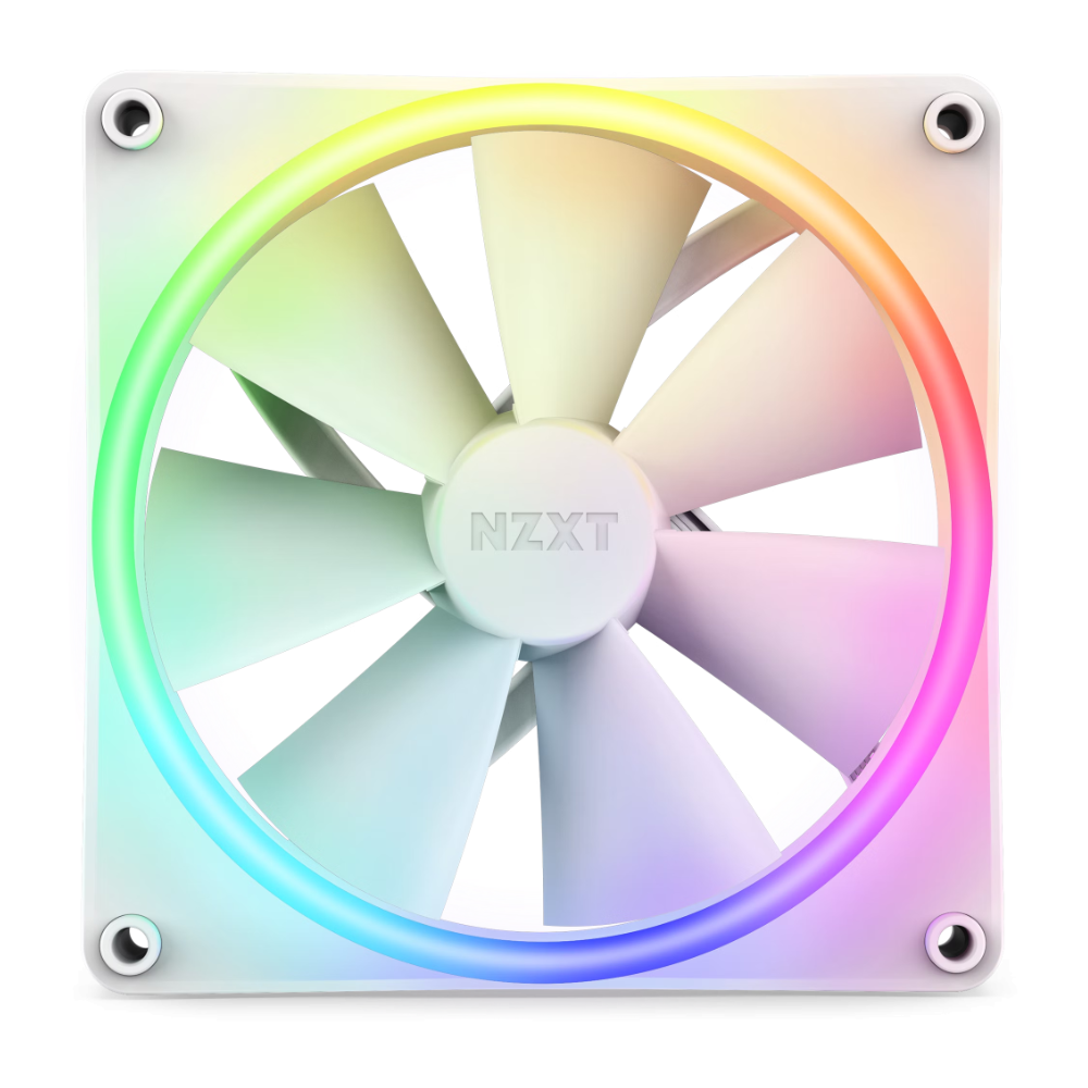 Ventilador NZXT F140 RGB Duo, 140Mm, Blanco