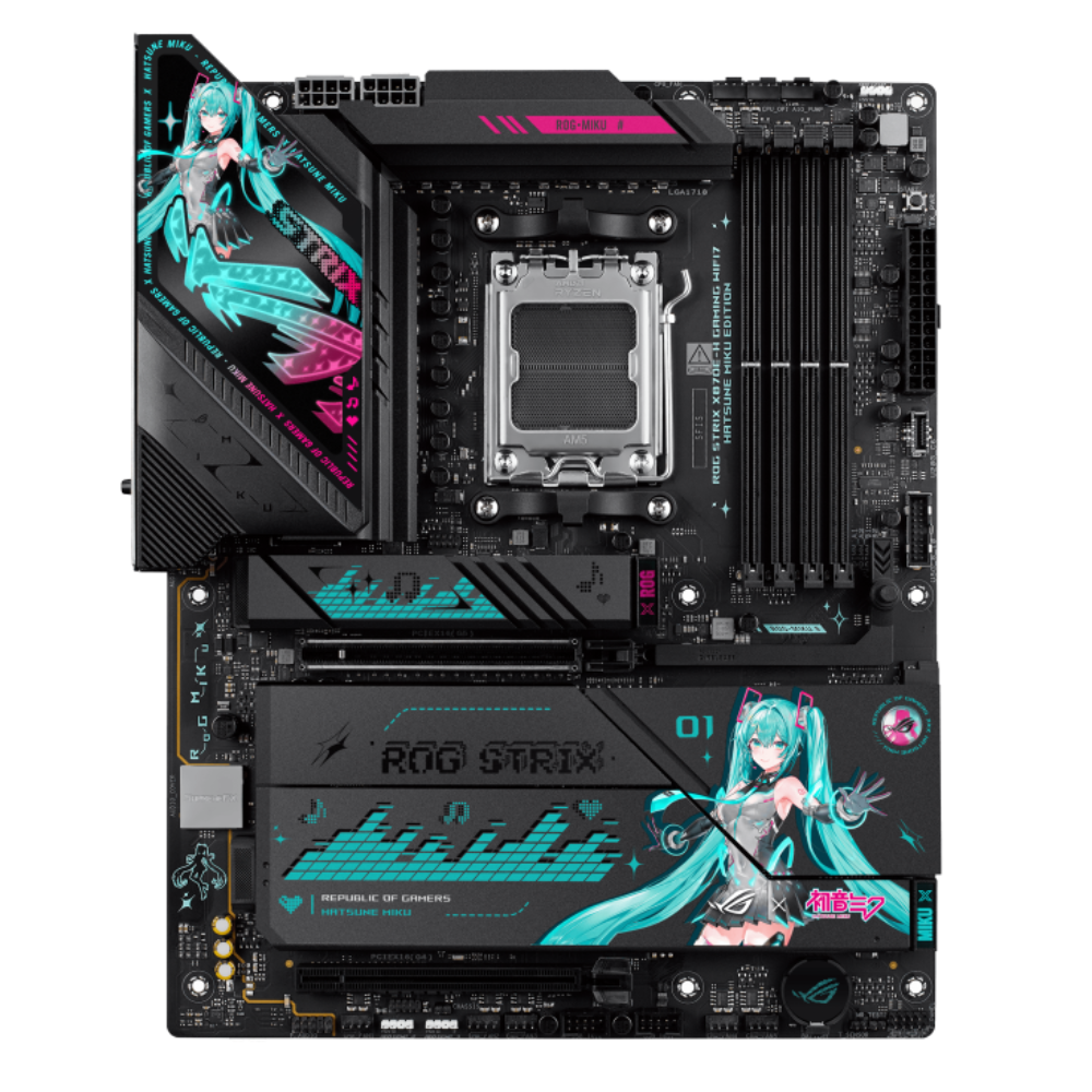 Tarjeta Madre ASUS ROG STRIX X870E-H Gaming Hatsune Miku Edition | WIFI7, DDR5, ATX