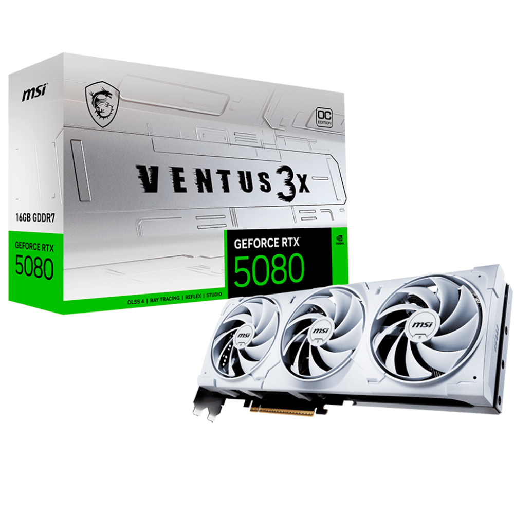 Tarjeta De Video MSI RTX 5080 16G Ventus 3X OC White