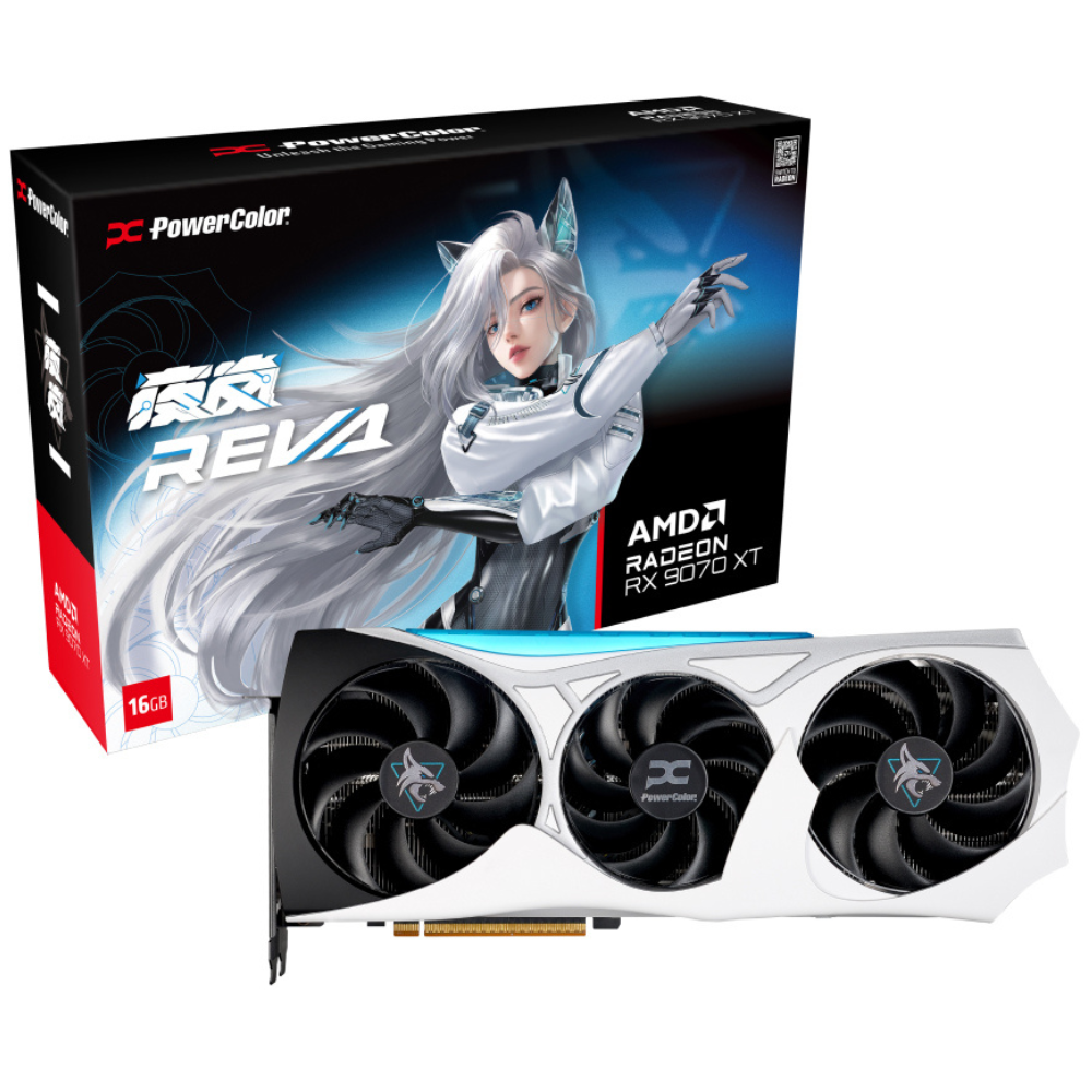 Tarjeta de Video Power Color Hellhound RX9070XT 16GB Reva Edition | AMD Radeon | 256-bit GDDR6 | PCI Express 5.0