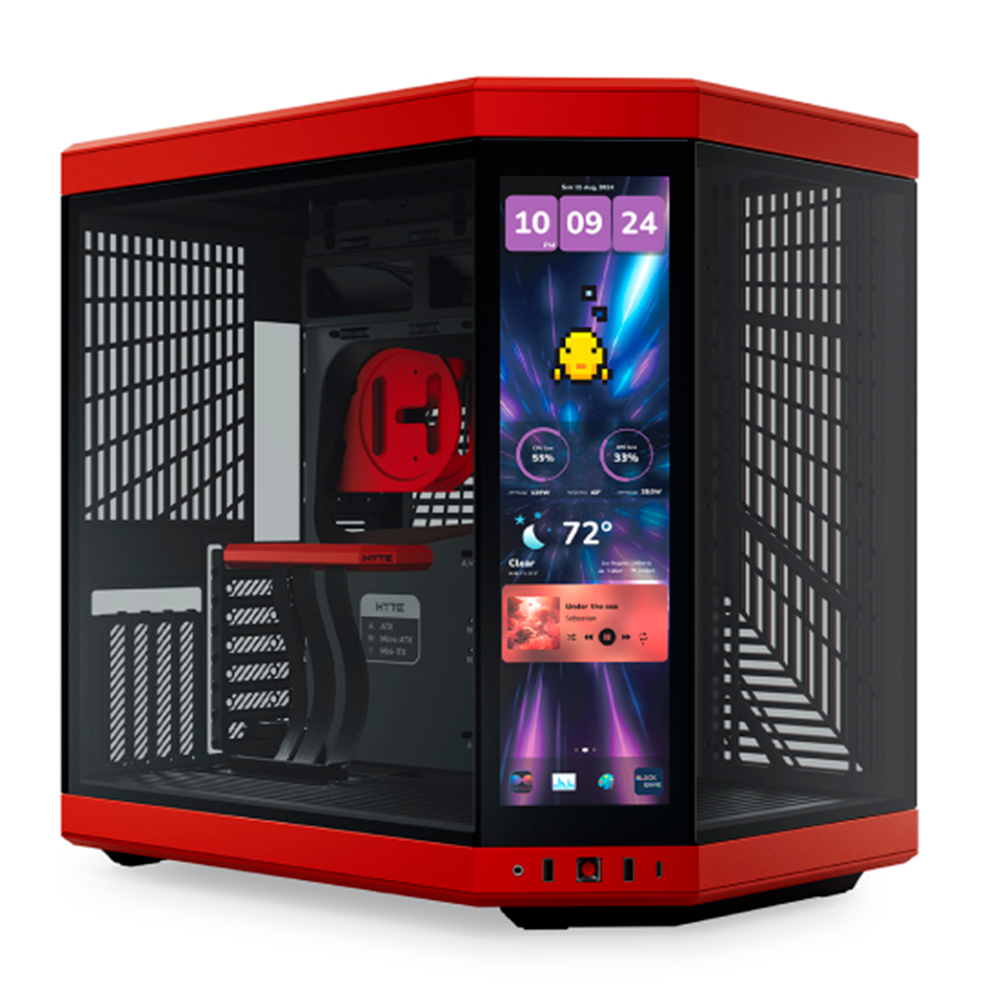 Gabinete HYTE Y70 Touch Infinite- ATX- Negro/Rojo
