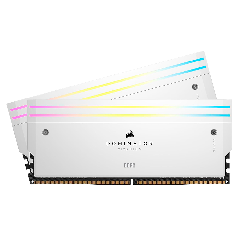 Kit Memoria RAM Corsair Dominator Titanium White DDR5- 7000MHz- 48GB - 2 x 24GB