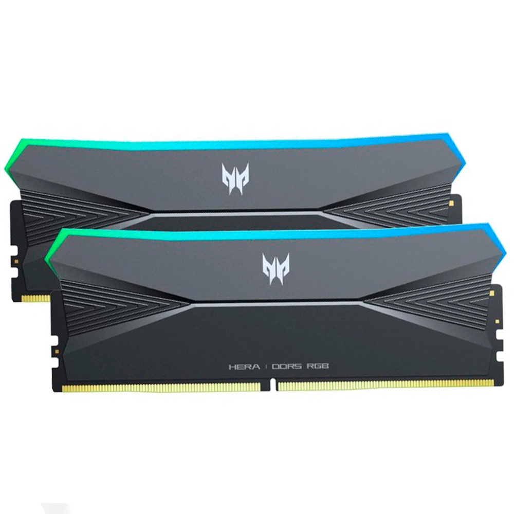 Memoria RAM PREDATOR Hera Black RGB DDR5- 6400MT/s- 32GB - 2 x 16GB
