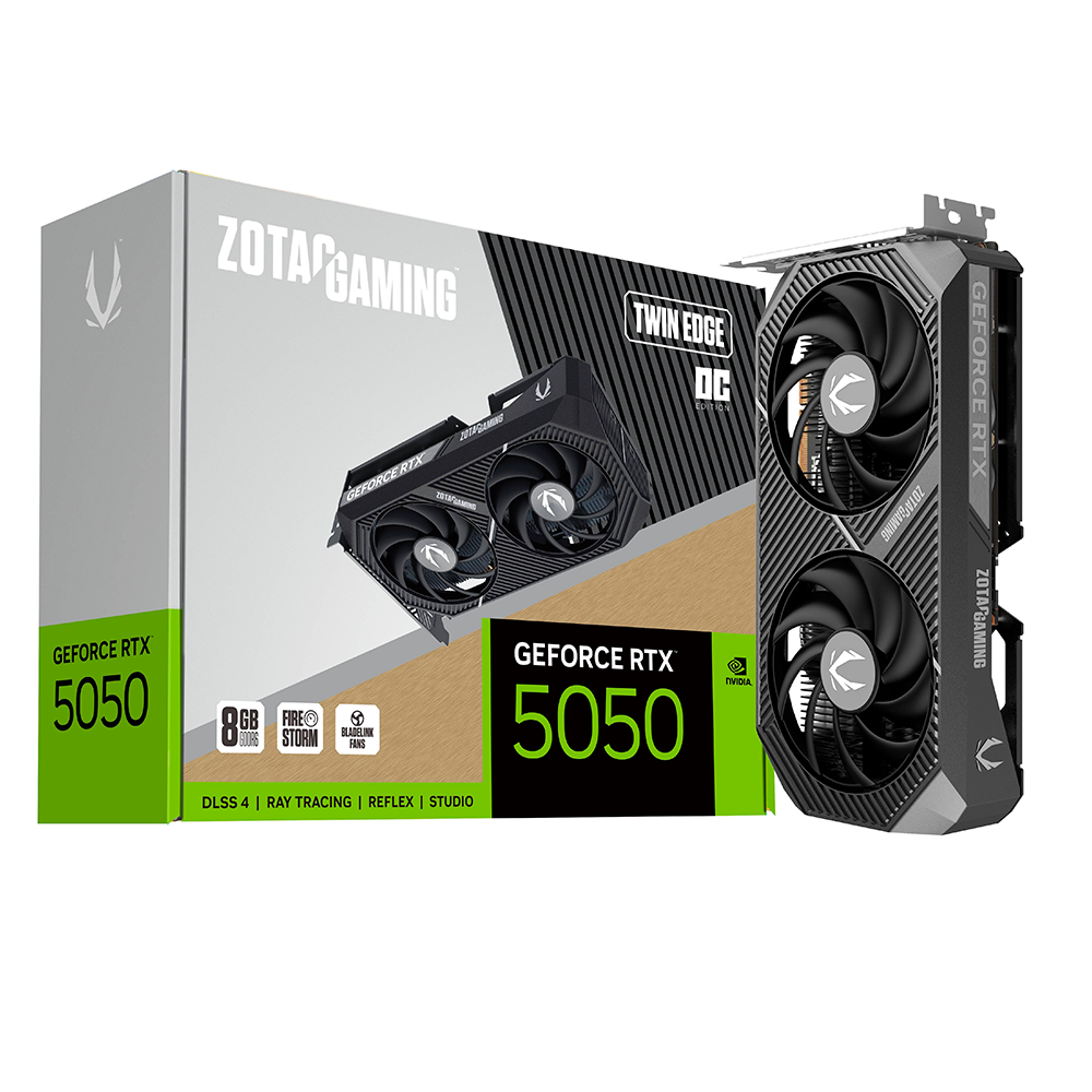 Tarjeta de Video Zotac NVIDIA GeForce RTX 5050 Twin Edge OC 8GB