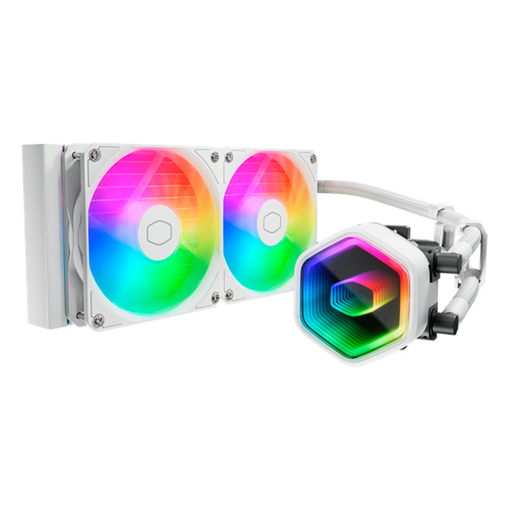 Enfriamiento Liquido Cooler Master MasterLiquid Core II 240 para CPU- 240mm - Blanco