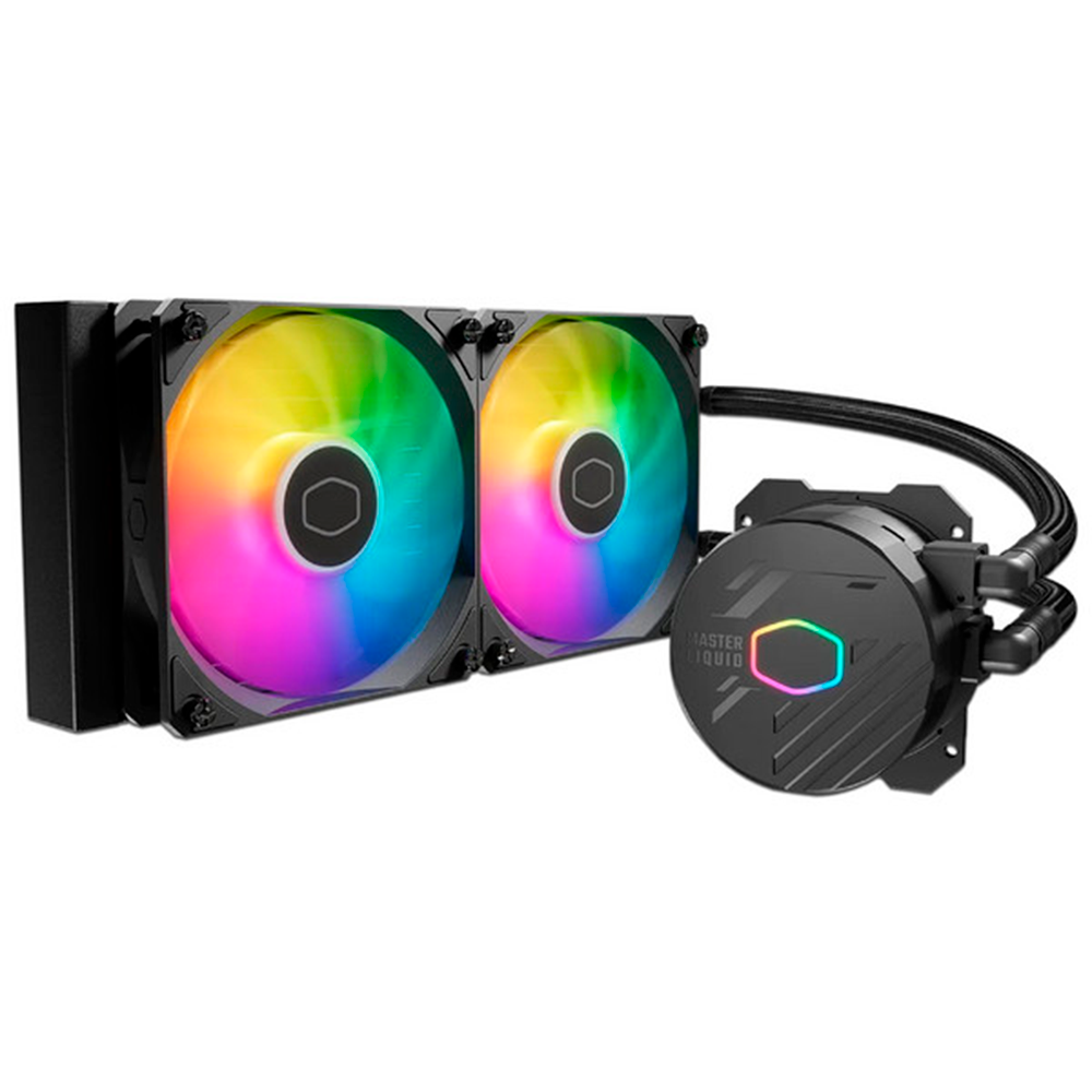 Enfriamiento Liquido Cooler Master Core II ARGB  para CPU- 240mm - Negro