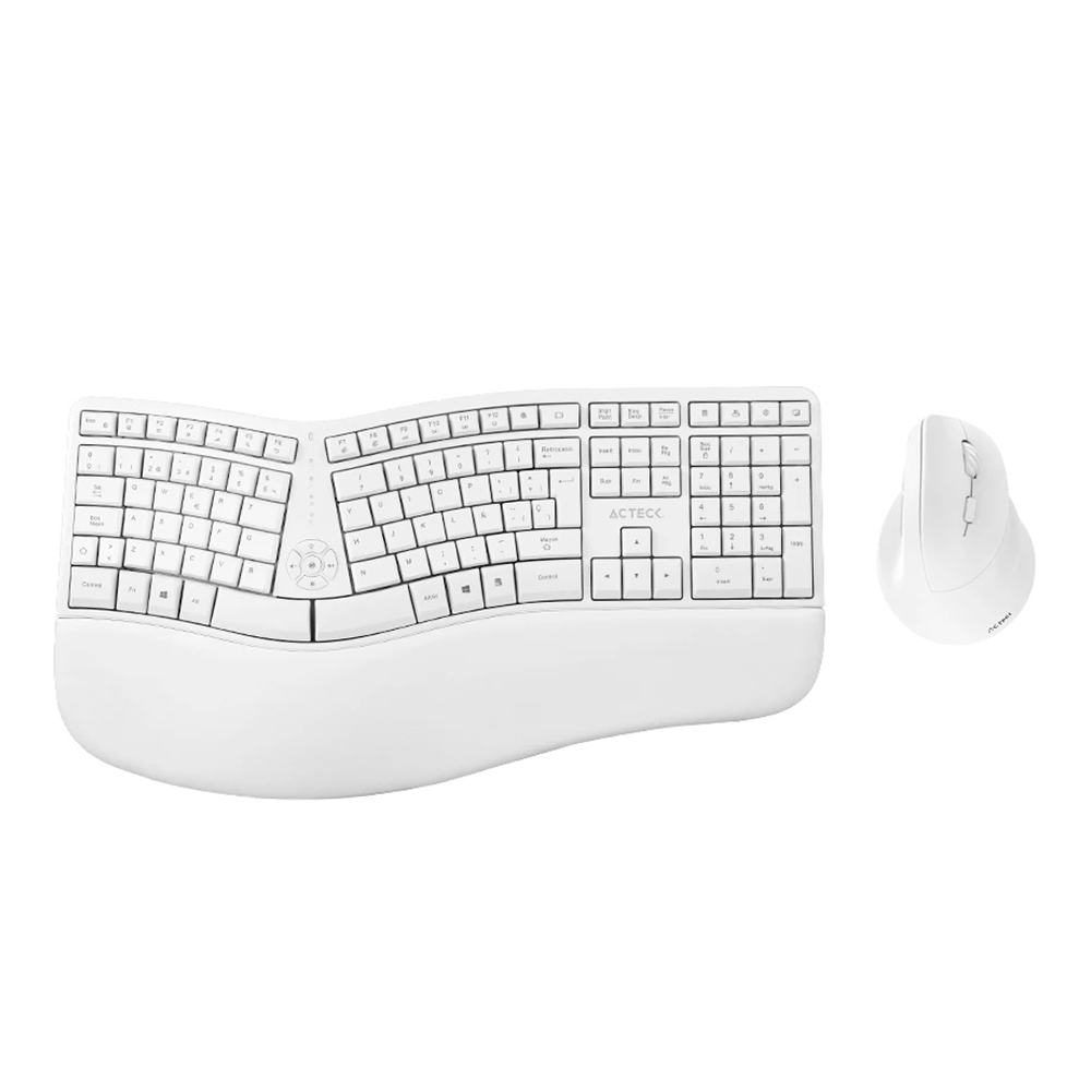 Kit de Teclado y Mouse Acteck Creator Virtuos Fitt MK770 Inalambrico RF - Blanco
