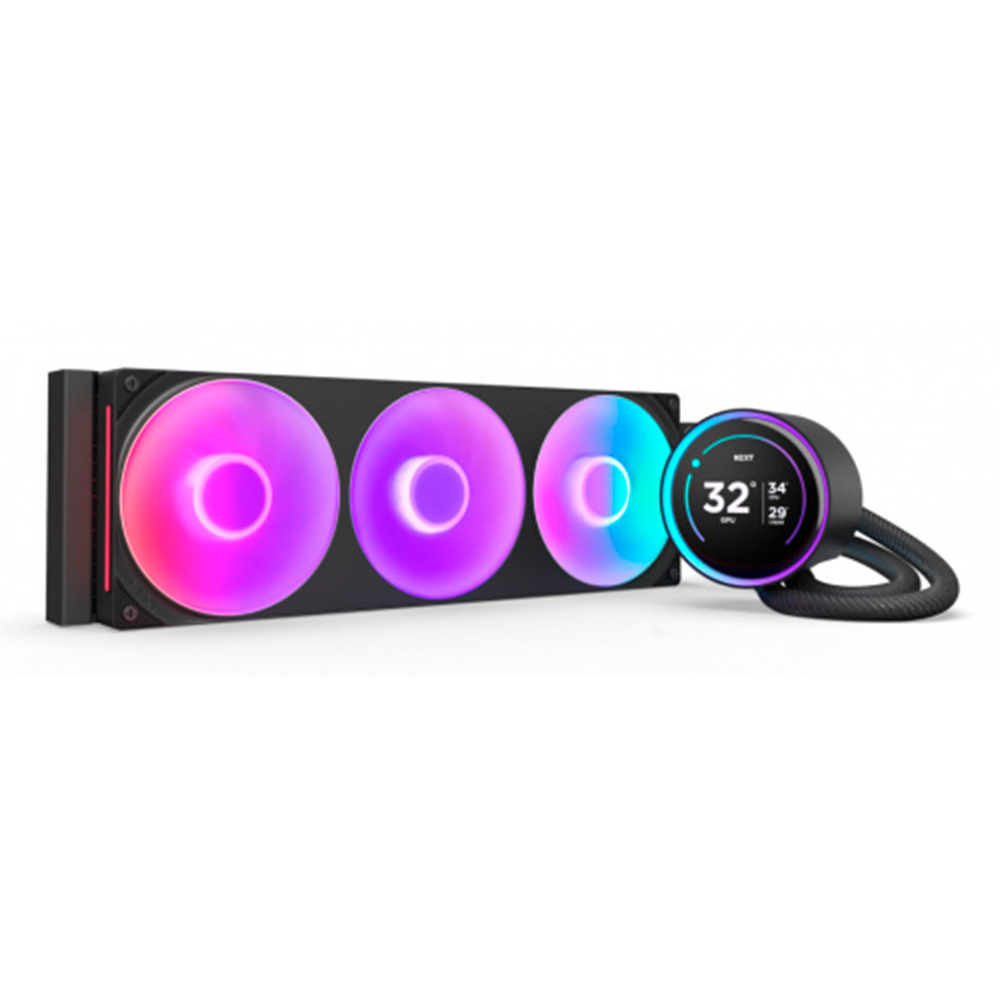 Enfriamiento Liquido NZXT Kraken Elite 360 RGB V2 para CPU- 360mm - Negro
