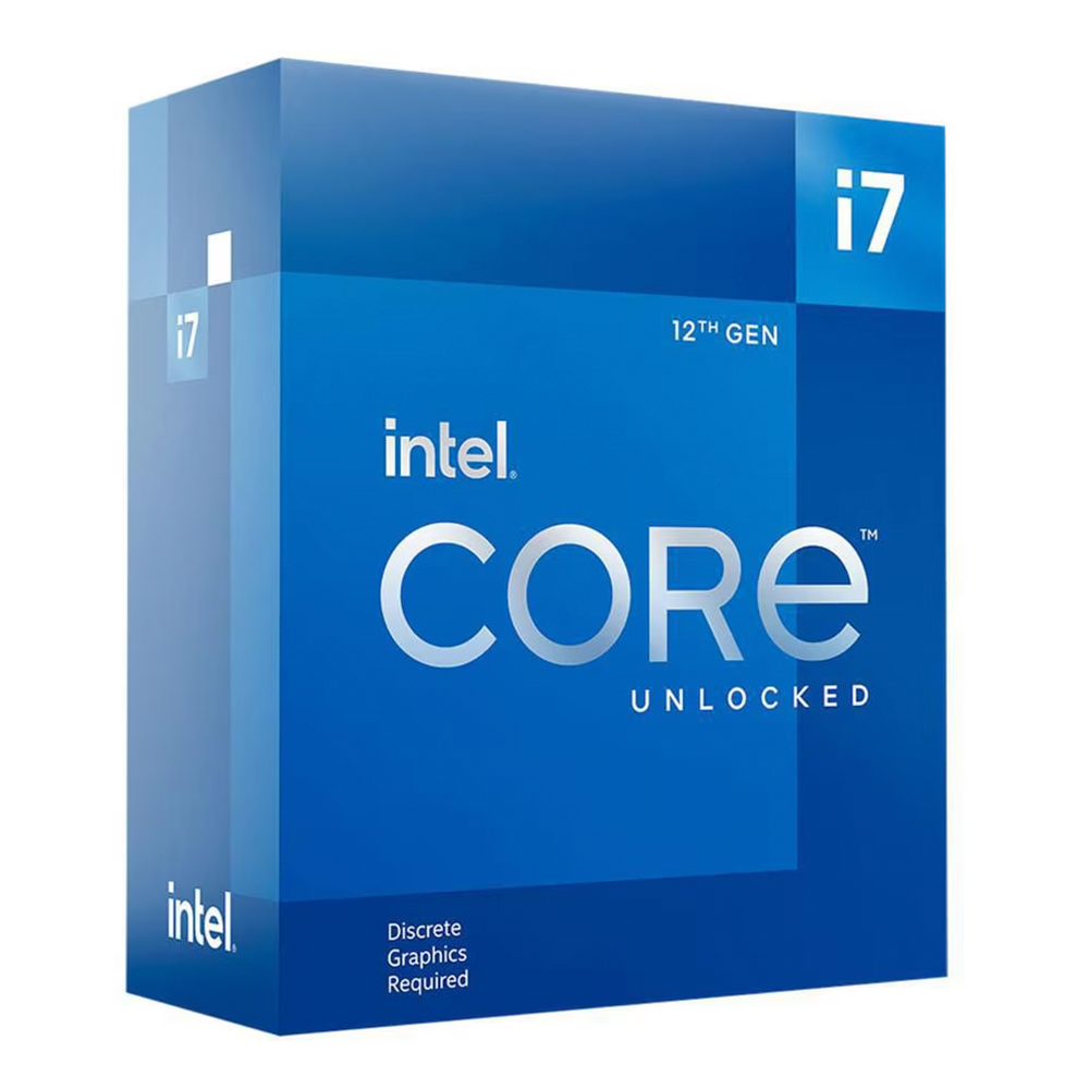 Procesador Intel Core i7-12700KF- No incluye graficos integrados- LGA 1700 5GHz - 12 Nucleos- No incluye Disipador