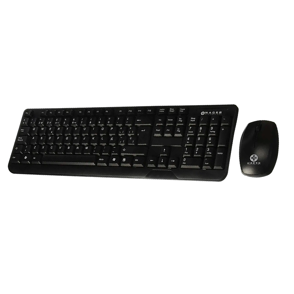 Kit de Teclado y Mouse Naceb NA-426 RF Inalambrico - Negro