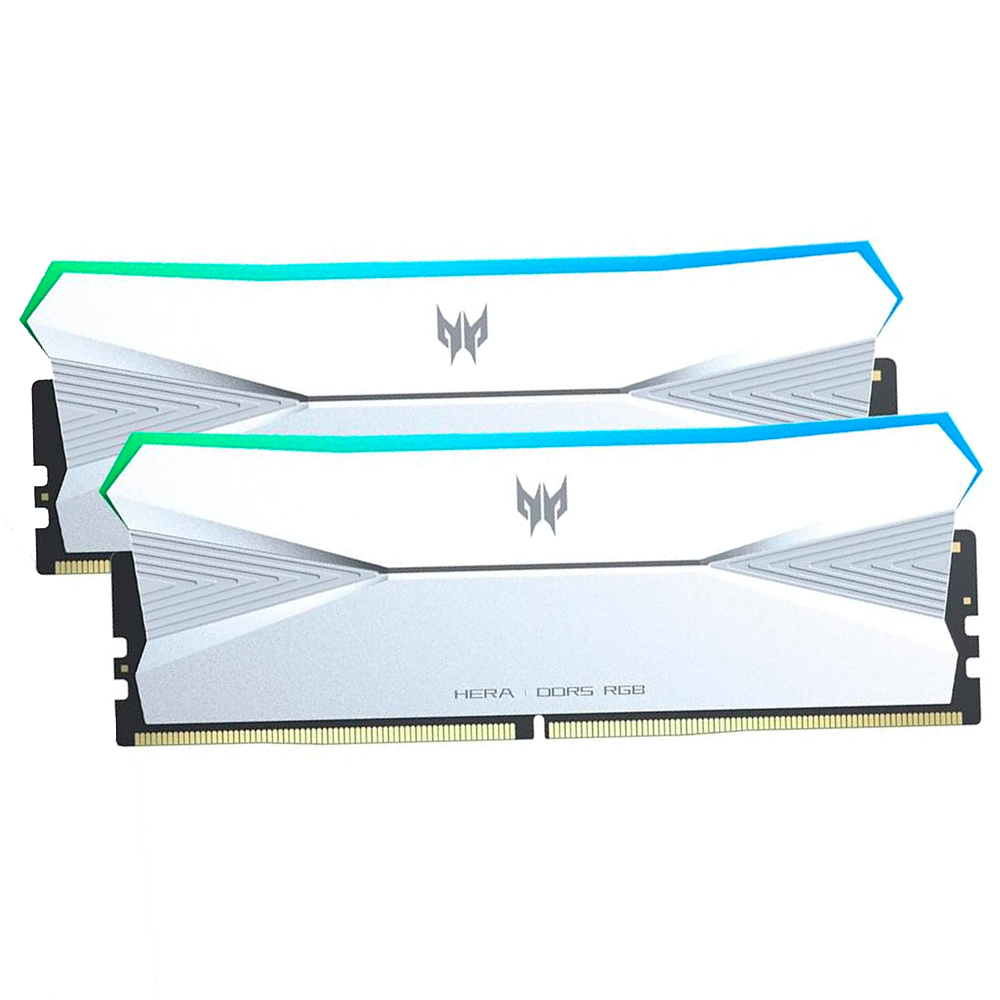 Memoria RAM PREDATOR Hera Silver RGB DDR5- 6400MT/s- 32GB - 2 x 16GB