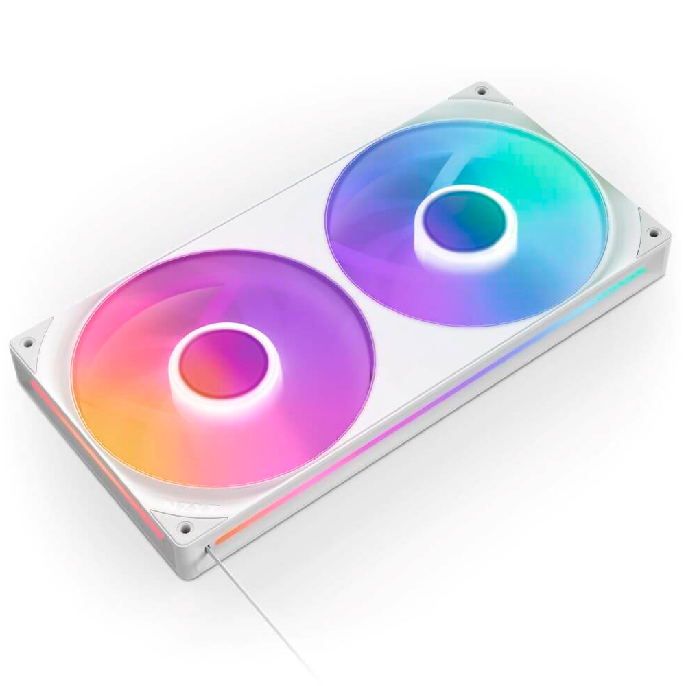 Ventilador NZXT F280 RGB Core 2x 140mm - Blanco