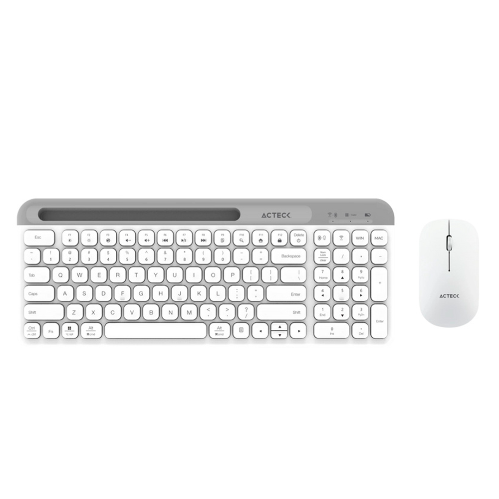 Kit de Teclado y Mouse Acteck Creator Virtuos Silk MK720 Inalambrico - Blanco