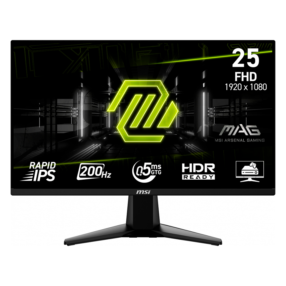 Monitor Gamer MSI MAG 255F E20 LCD 24.5" 1920x1080 Full HD 200Hz
